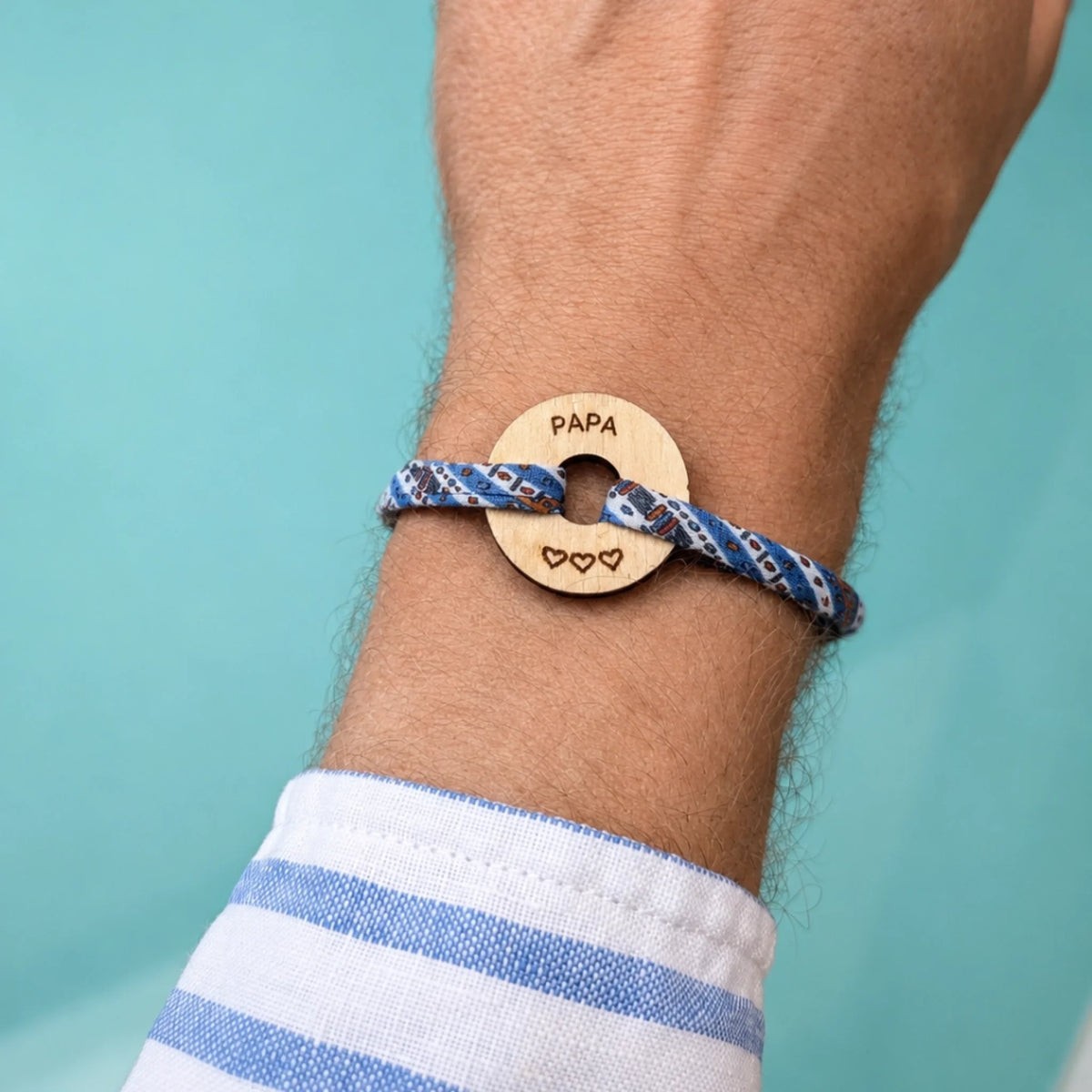 bracelet papa bleu